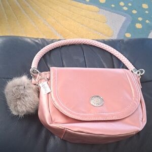 Kipling Blush Mini Bag with Pom Pom NWOT